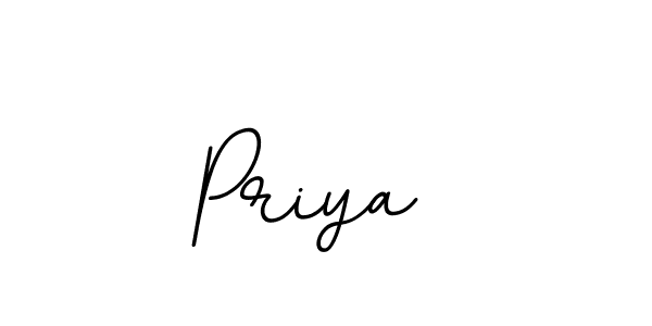Design your own signature with our free online signature maker. With this signature software, you can create a handwritten (BallpointsItalic-DORy9) signature for name Priya . Priya  signature style 11 images and pictures png