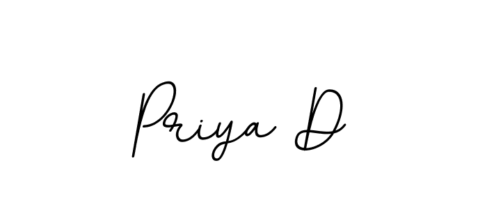 How to make Priya D name signature. Use BallpointsItalic-DORy9 style for creating short signs online. This is the latest handwritten sign. Priya D signature style 11 images and pictures png