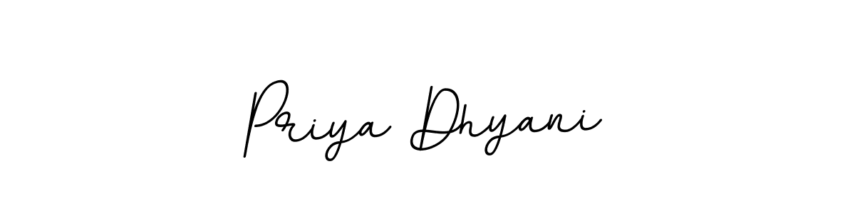 How to make Priya Dhyani name signature. Use BallpointsItalic-DORy9 style for creating short signs online. This is the latest handwritten sign. Priya Dhyani signature style 11 images and pictures png