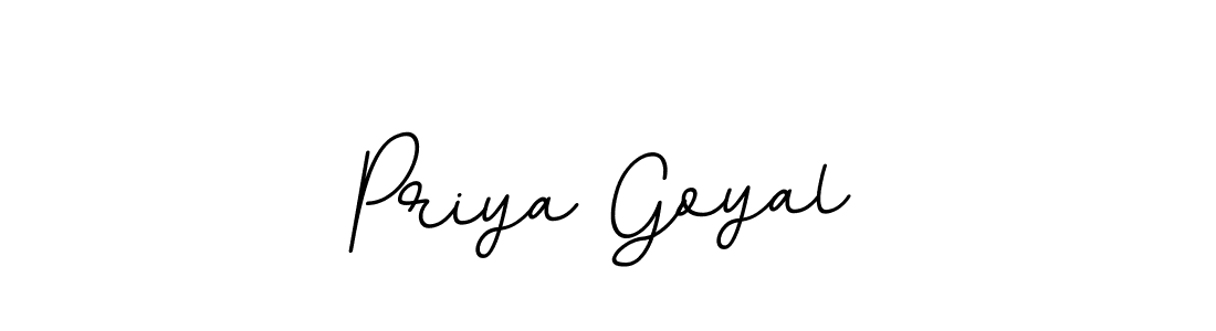 Make a beautiful signature design for name Priya Goyal. With this signature (BallpointsItalic-DORy9) style, you can create a handwritten signature for free. Priya Goyal signature style 11 images and pictures png