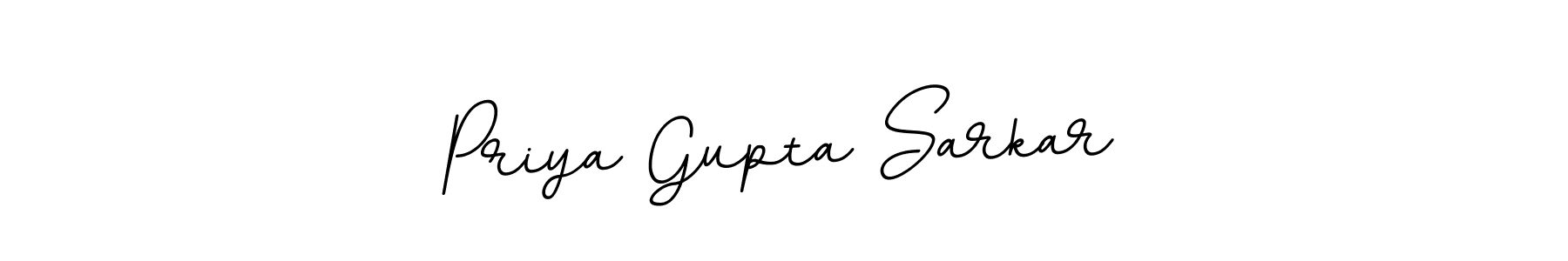 The best way (BallpointsItalic-DORy9) to make a short signature is to pick only two or three words in your name. The name Priya Gupta Sarkar include a total of six letters. For converting this name. Priya Gupta Sarkar signature style 11 images and pictures png