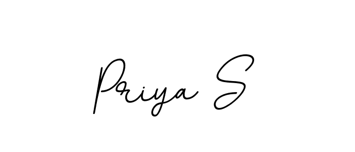 You should practise on your own different ways (BallpointsItalic-DORy9) to write your name (Priya S) in signature. don't let someone else do it for you. Priya S signature style 11 images and pictures png