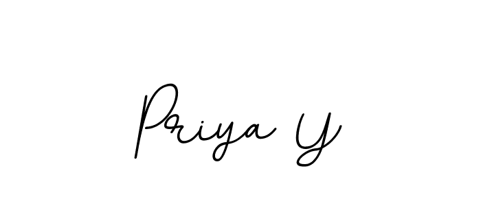 Create a beautiful signature design for name Priya Y. With this signature (BallpointsItalic-DORy9) fonts, you can make a handwritten signature for free. Priya Y signature style 11 images and pictures png