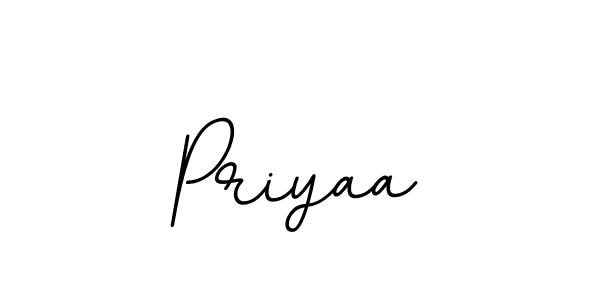 Use a signature maker to create a handwritten signature online. With this signature software, you can design (BallpointsItalic-DORy9) your own signature for name Priyaa. Priyaa signature style 11 images and pictures png