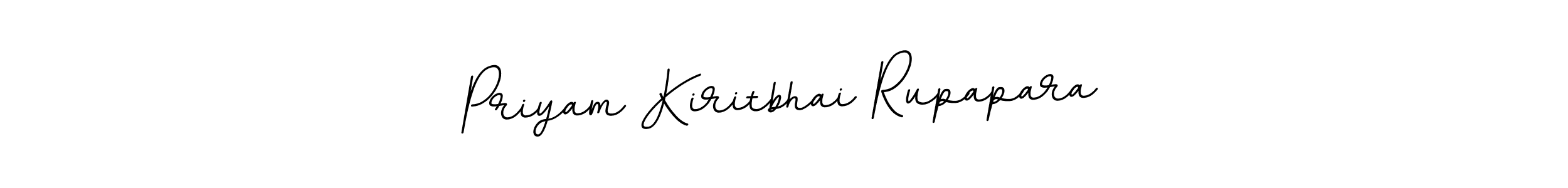 Create a beautiful signature design for name Priyam Kiritbhai Rupapara. With this signature (BallpointsItalic-DORy9) fonts, you can make a handwritten signature for free. Priyam Kiritbhai Rupapara signature style 11 images and pictures png