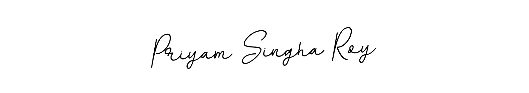 Design your own signature with our free online signature maker. With this signature software, you can create a handwritten (BallpointsItalic-DORy9) signature for name Priyam Singha Roy. Priyam Singha Roy signature style 11 images and pictures png