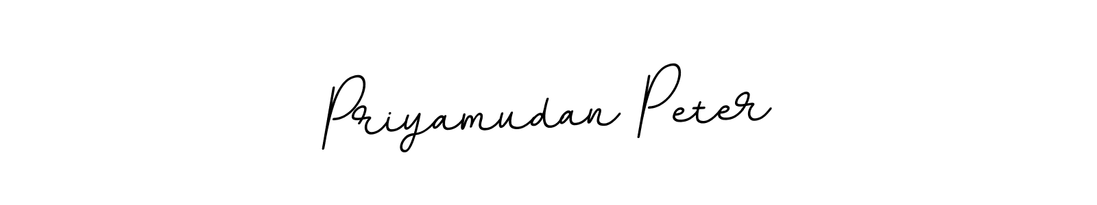 Create a beautiful signature design for name Priyamudan Peter. With this signature (BallpointsItalic-DORy9) fonts, you can make a handwritten signature for free. Priyamudan Peter signature style 11 images and pictures png