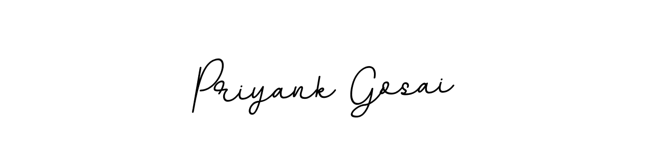 Create a beautiful signature design for name Priyank Gosai. With this signature (BallpointsItalic-DORy9) fonts, you can make a handwritten signature for free. Priyank Gosai signature style 11 images and pictures png