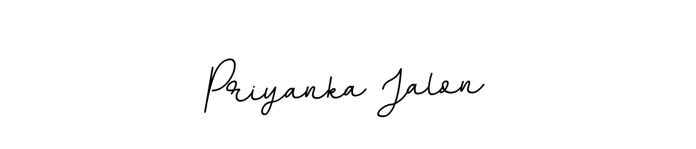 Priyanka Jalon stylish signature style. Best Handwritten Sign (BallpointsItalic-DORy9) for my name. Handwritten Signature Collection Ideas for my name Priyanka Jalon. Priyanka Jalon signature style 11 images and pictures png