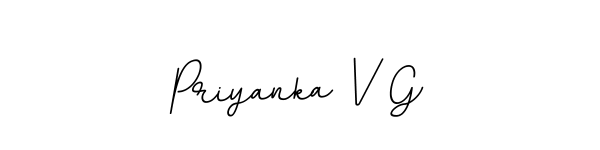 Also You can easily find your signature by using the search form. We will create Priyanka V G name handwritten signature images for you free of cost using BallpointsItalic-DORy9 sign style. Priyanka V G signature style 11 images and pictures png