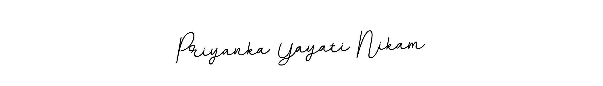Make a beautiful signature design for name Priyanka Yayati Nikam. Use this online signature maker to create a handwritten signature for free. Priyanka Yayati Nikam signature style 11 images and pictures png