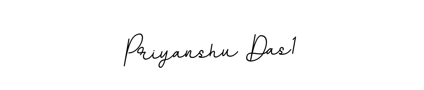 The best way (BallpointsItalic-DORy9) to make a short signature is to pick only two or three words in your name. The name Priyanshu Das1 include a total of six letters. For converting this name. Priyanshu Das1 signature style 11 images and pictures png