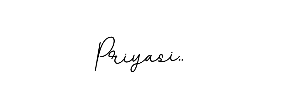Design your own signature with our free online signature maker. With this signature software, you can create a handwritten (BallpointsItalic-DORy9) signature for name Priyasi... Priyasi.. signature style 11 images and pictures png