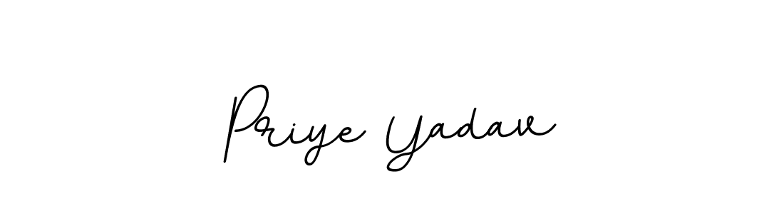 The best way (BallpointsItalic-DORy9) to make a short signature is to pick only two or three words in your name. The name Priye Yadav include a total of six letters. For converting this name. Priye Yadav signature style 11 images and pictures png