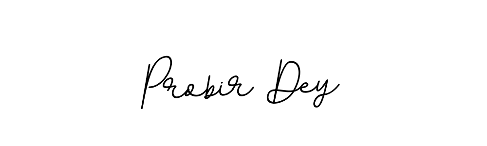 How to make Probir Dey name signature. Use BallpointsItalic-DORy9 style for creating short signs online. This is the latest handwritten sign. Probir Dey signature style 11 images and pictures png