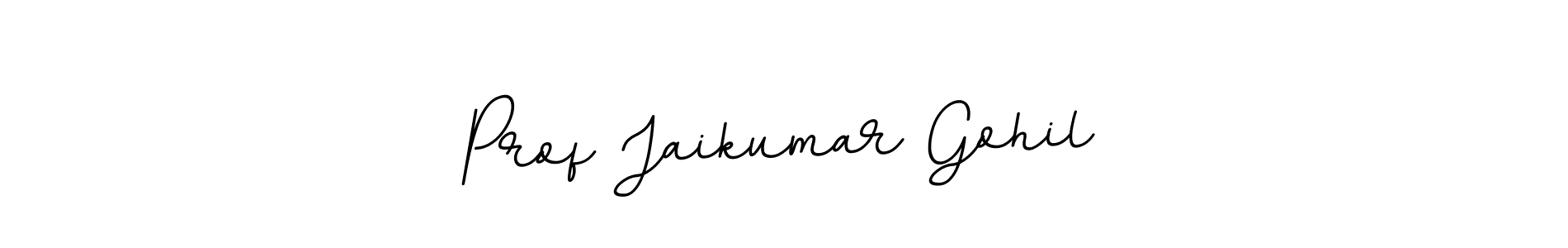 Create a beautiful signature design for name Prof Jaikumar Gohil. With this signature (BallpointsItalic-DORy9) fonts, you can make a handwritten signature for free. Prof Jaikumar Gohil signature style 11 images and pictures png