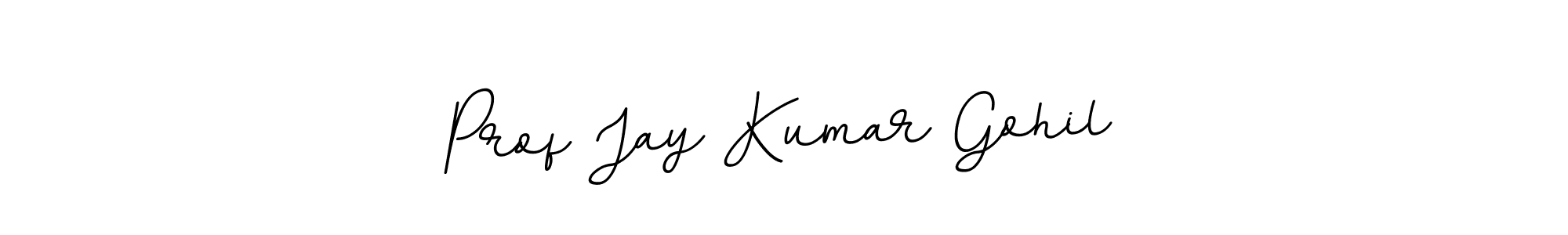 This is the best signature style for the Prof Jay Kumar Gohil name. Also you like these signature font (BallpointsItalic-DORy9). Mix name signature. Prof Jay Kumar Gohil signature style 11 images and pictures png