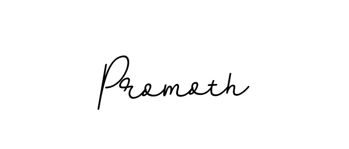 Use a signature maker to create a handwritten signature online. With this signature software, you can design (BallpointsItalic-DORy9) your own signature for name Promoth. Promoth signature style 11 images and pictures png