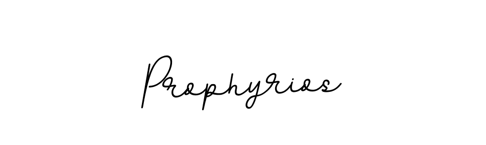 Make a beautiful signature design for name Prophyrios. With this signature (BallpointsItalic-DORy9) style, you can create a handwritten signature for free. Prophyrios signature style 11 images and pictures png