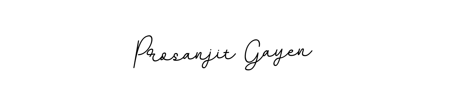 Make a beautiful signature design for name Prosanjit Gayen. With this signature (BallpointsItalic-DORy9) style, you can create a handwritten signature for free. Prosanjit Gayen signature style 11 images and pictures png