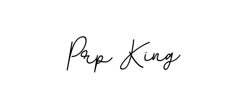 Make a beautiful signature design for name Prp King. With this signature (BallpointsItalic-DORy9) style, you can create a handwritten signature for free. Prp King signature style 11 images and pictures png