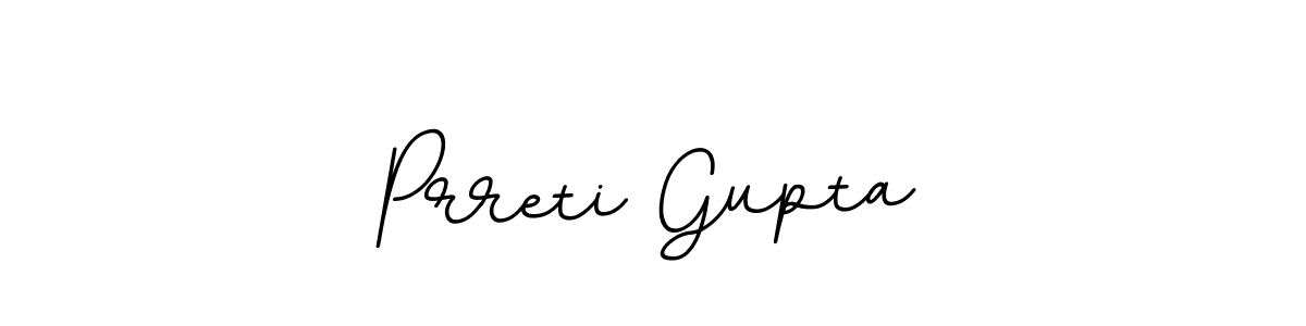 It looks lik you need a new signature style for name Prreti Gupta. Design unique handwritten (BallpointsItalic-DORy9) signature with our free signature maker in just a few clicks. Prreti Gupta signature style 11 images and pictures png