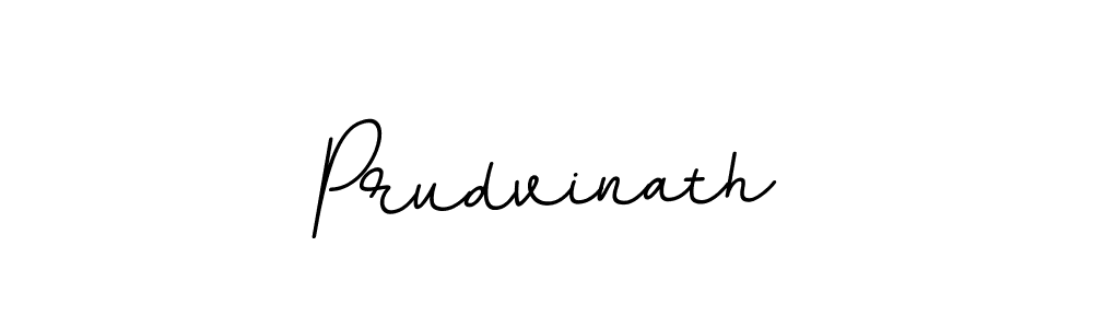 How to make Prudvinath name signature. Use BallpointsItalic-DORy9 style for creating short signs online. This is the latest handwritten sign. Prudvinath signature style 11 images and pictures png