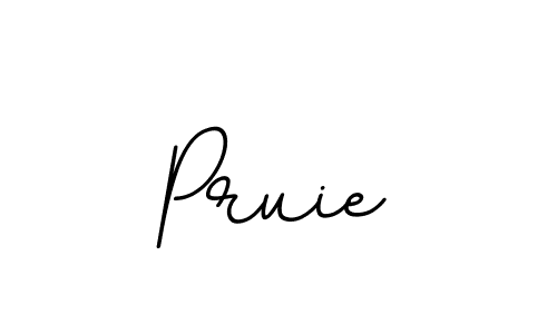 Design your own signature with our free online signature maker. With this signature software, you can create a handwritten (BallpointsItalic-DORy9) signature for name Pruie. Pruie signature style 11 images and pictures png