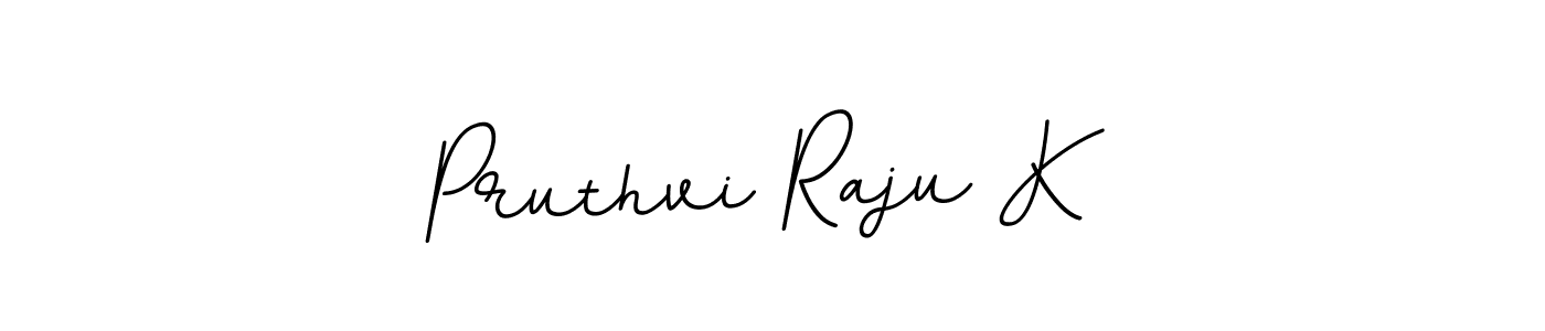 It looks lik you need a new signature style for name Pruthvi Raju K. Design unique handwritten (BallpointsItalic-DORy9) signature with our free signature maker in just a few clicks. Pruthvi Raju K signature style 11 images and pictures png