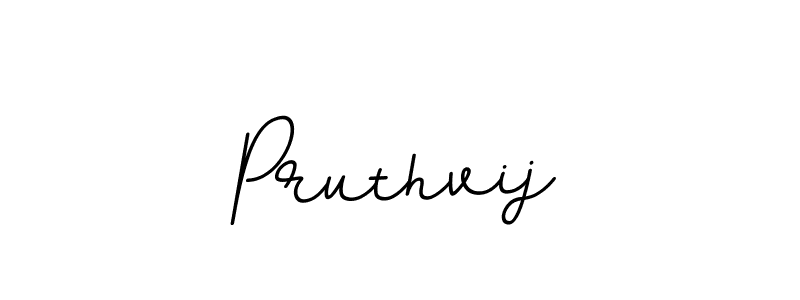 The best way (BallpointsItalic-DORy9) to make a short signature is to pick only two or three words in your name. The name Pruthvij include a total of six letters. For converting this name. Pruthvij signature style 11 images and pictures png