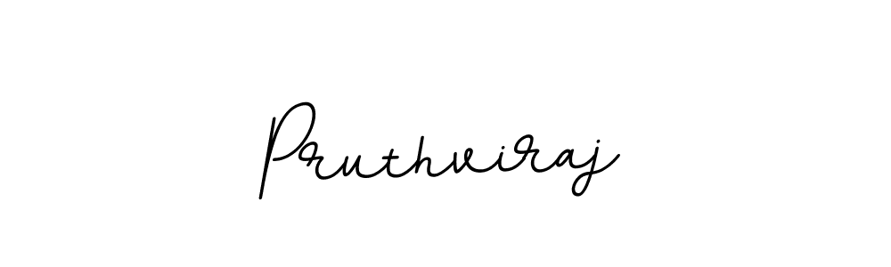 Make a beautiful signature design for name Pruthviraj. With this signature (BallpointsItalic-DORy9) style, you can create a handwritten signature for free. Pruthviraj signature style 11 images and pictures png