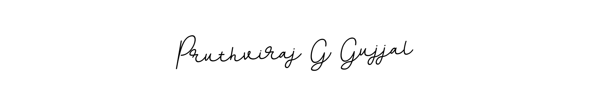 This is the best signature style for the Pruthviraj G Gujjal name. Also you like these signature font (BallpointsItalic-DORy9). Mix name signature. Pruthviraj G Gujjal signature style 11 images and pictures png