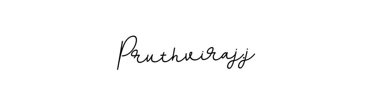 How to make Pruthviraj.j name signature. Use BallpointsItalic-DORy9 style for creating short signs online. This is the latest handwritten sign. Pruthviraj.j signature style 11 images and pictures png