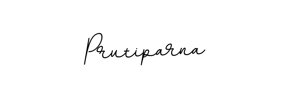 Design your own signature with our free online signature maker. With this signature software, you can create a handwritten (BallpointsItalic-DORy9) signature for name Prutiparna. Prutiparna signature style 11 images and pictures png