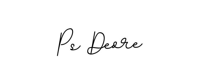 Make a beautiful signature design for name Ps Deore. With this signature (BallpointsItalic-DORy9) style, you can create a handwritten signature for free. Ps Deore signature style 11 images and pictures png