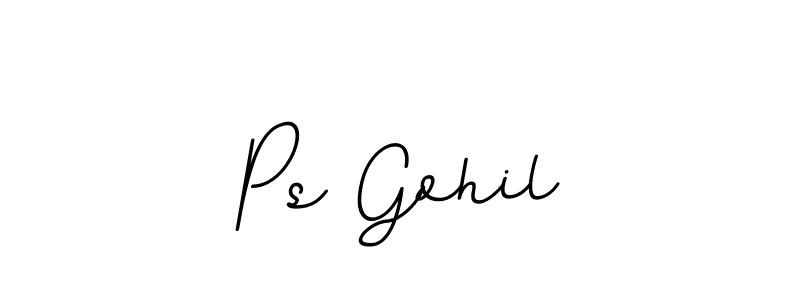 Use a signature maker to create a handwritten signature online. With this signature software, you can design (BallpointsItalic-DORy9) your own signature for name Ps Gohil. Ps Gohil signature style 11 images and pictures png