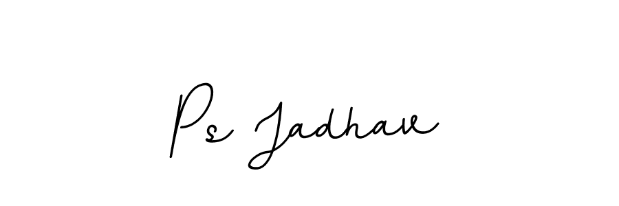 Ps Jadhav stylish signature style. Best Handwritten Sign (BallpointsItalic-DORy9) for my name. Handwritten Signature Collection Ideas for my name Ps Jadhav. Ps Jadhav signature style 11 images and pictures png