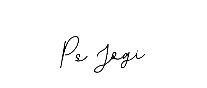 Use a signature maker to create a handwritten signature online. With this signature software, you can design (BallpointsItalic-DORy9) your own signature for name Ps Jogi. Ps Jogi signature style 11 images and pictures png