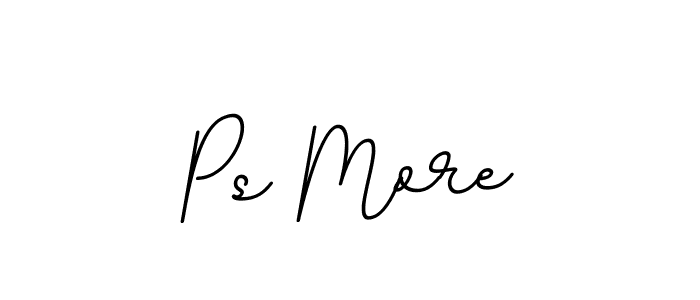It looks lik you need a new signature style for name Ps More. Design unique handwritten (BallpointsItalic-DORy9) signature with our free signature maker in just a few clicks. Ps More signature style 11 images and pictures png