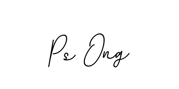 The best way (BallpointsItalic-DORy9) to make a short signature is to pick only two or three words in your name. The name Ps Ong include a total of six letters. For converting this name. Ps Ong signature style 11 images and pictures png