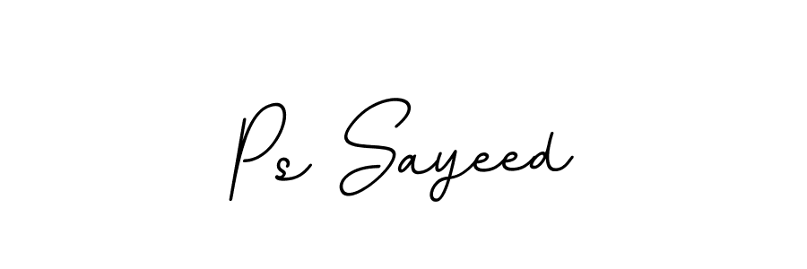 The best way (BallpointsItalic-DORy9) to make a short signature is to pick only two or three words in your name. The name Ps Sayeed include a total of six letters. For converting this name. Ps Sayeed signature style 11 images and pictures png