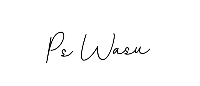 Make a beautiful signature design for name Ps Wasu. With this signature (BallpointsItalic-DORy9) style, you can create a handwritten signature for free. Ps Wasu signature style 11 images and pictures png
