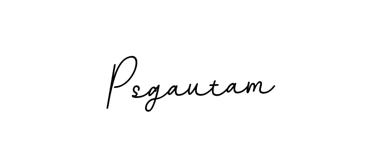 How to Draw Psgautam signature style? BallpointsItalic-DORy9 is a latest design signature styles for name Psgautam. Psgautam signature style 11 images and pictures png