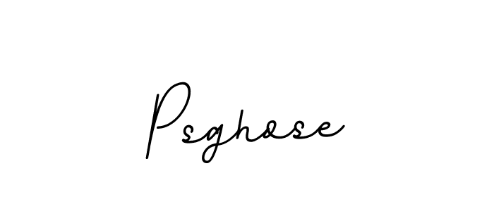 You should practise on your own different ways (BallpointsItalic-DORy9) to write your name (Psghose) in signature. don't let someone else do it for you. Psghose signature style 11 images and pictures png