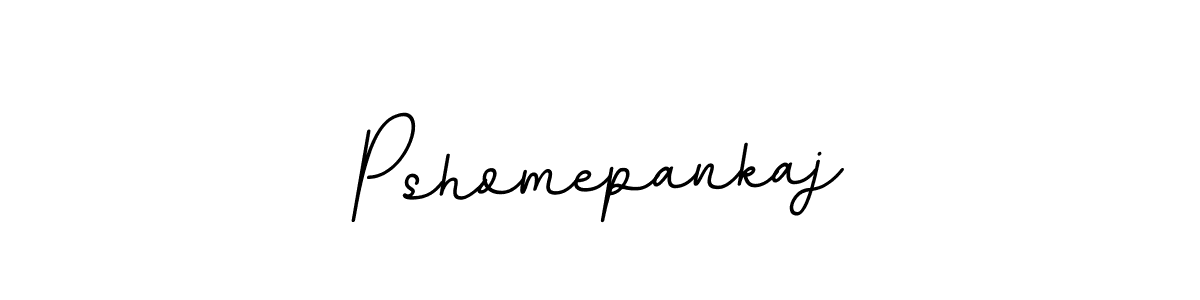 Create a beautiful signature design for name Pshomepankaj. With this signature (BallpointsItalic-DORy9) fonts, you can make a handwritten signature for free. Pshomepankaj signature style 11 images and pictures png