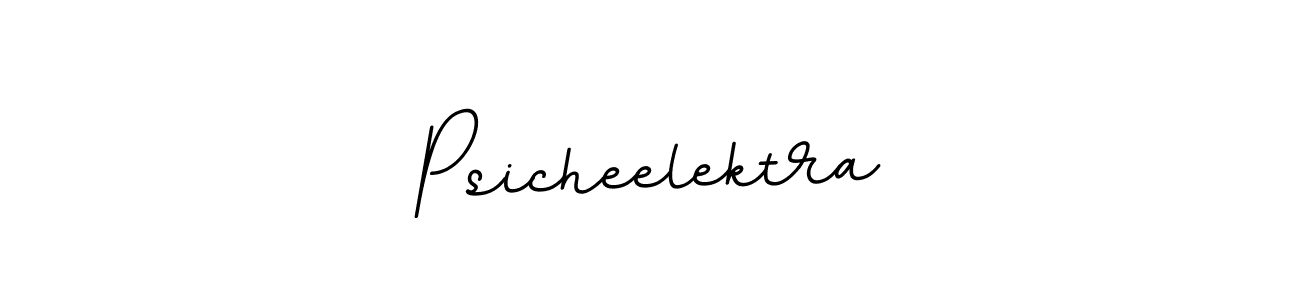 Create a beautiful signature design for name Psicheelektra. With this signature (BallpointsItalic-DORy9) fonts, you can make a handwritten signature for free. Psicheelektra signature style 11 images and pictures png