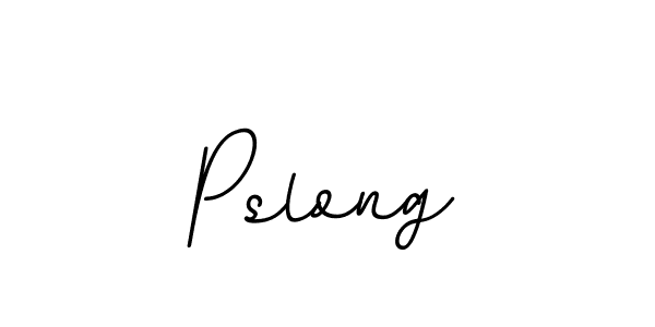 Design your own signature with our free online signature maker. With this signature software, you can create a handwritten (BallpointsItalic-DORy9) signature for name Pslong. Pslong signature style 11 images and pictures png