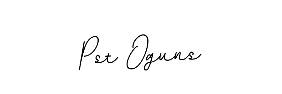 Pst Oguns stylish signature style. Best Handwritten Sign (BallpointsItalic-DORy9) for my name. Handwritten Signature Collection Ideas for my name Pst Oguns. Pst Oguns signature style 11 images and pictures png