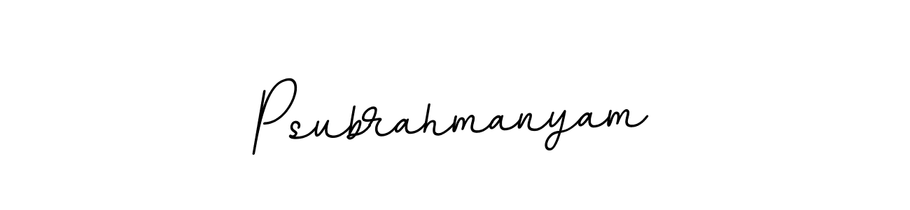 Also You can easily find your signature by using the search form. We will create Psubrahmanyam name handwritten signature images for you free of cost using BallpointsItalic-DORy9 sign style. Psubrahmanyam signature style 11 images and pictures png