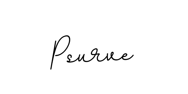 Design your own signature with our free online signature maker. With this signature software, you can create a handwritten (BallpointsItalic-DORy9) signature for name Psurve. Psurve signature style 11 images and pictures png